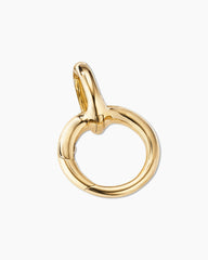 Smooth Amulet Holder in 18K Yellow Gold, 16mm