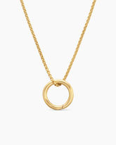 Smooth Amulet Holder in 18K Yellow Gold, 12.3mm