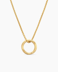 Smooth Amulet Holder in 18K Yellow Gold, 12.3mm