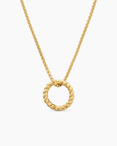 Cable Amulet Holder in 18K Yellow Gold, 12.8mm