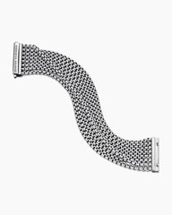 Box Chain Eight Row Bracelet in Sterling Silver, 28mm