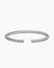 Cable Flex® Bracelet in 18K White Gold, 4mm