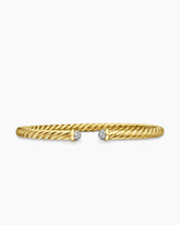 Cable Flex® Bracelet in 18K Yellow Gold with Diamonds, 4mm