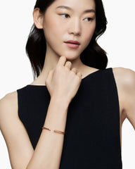 Cable Flex® Bracelet in 18K Rose Gold with Diamonds, 4mm