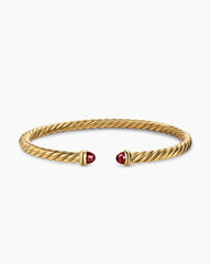 Cablespira® Flex Bracelet in 18K Yellow Gold with Rhodolite Garnet, 4mm