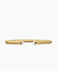 Cablespira® Flex Bracelet in 18K Yellow Gold with Pearls, 4mm