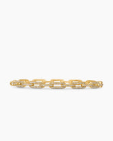 Stax Chain Link Bracelet in 18K Yellow Gold with Diamonds, 4mm