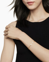 Solari Cablespira® Bracelet in 18K Yellow Gold with Pearls and Diamonds, 2.3mm