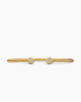 Solari Cablespira® Bracelet in 18K Yellow Gold with Diamonds, 2.3mm