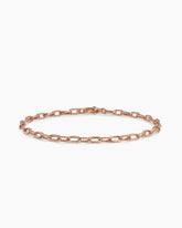 DY Madison® Chain Bracelet in 18K Rose Gold, 3mm