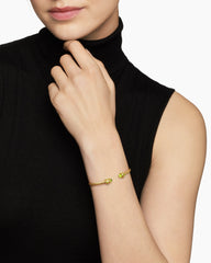 Renaissance® Cablespira Bracelet in 18K Yellow Gold with Peridot, 3.5mm