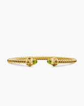 Renaissance® Cablespira Bracelet in 18K Yellow Gold with Peridot, 3.5mm