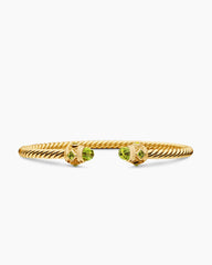 Renaissance® Cablespira Bracelet in 18K Yellow Gold with Peridot, 3.5mm