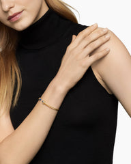 Renaissance® Cablespira Bracelet in 18K Yellow Gold with Blue Sapphires, 3.5mm