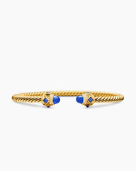 Renaissance® Cablespira Bracelet in 18K Yellow Gold with Blue Sapphires, 3.5mm