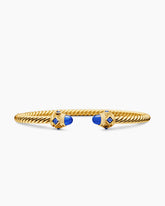 Renaissance® Cablespira Bracelet in 18K Yellow Gold with Blue Sapphires, 3.5mm