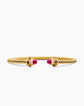 Renaissance® Cablespira Bracelet in 18K Yellow Gold with Rubies, 3.5mm