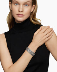 Multi Row Chain Bracelet in Sterling Silver, 29mm