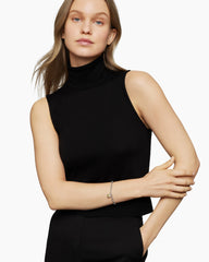 Cable Collectibles® Cookie Classic Heart Bracelet in Sterling Silver with 18K Yellow Gold, 4.5mm