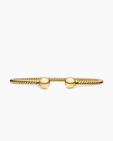 Solari Cablespira® Bracelet in 18K Yellow Gold with Gold Domes, 2.6mm