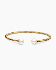 Solari Cablespira® Bracelet in 18K Yellow Gold with Pearls, 2.6mm