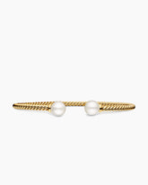 Solari Cablespira® Bracelet in 18K Yellow Gold with Pearls, 2.6mm
