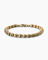 Memento Mori Skull Bracelet in 18K Yellow Gold, 6mm