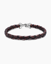 Armory® Bracelet in Brown Leather with Sterling Silver, 10.7mm