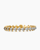 Armory® Link Bracelet in 18K Yellow Gold with Diamonds, 9.5mm