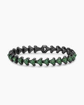 Armory® Link Bracelet in Black Titanium with Tsavorites, 9.5mm