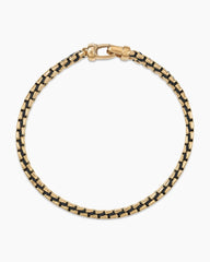 Woven Box Chain Bracelet with 18K Yellow Gold, 10mm