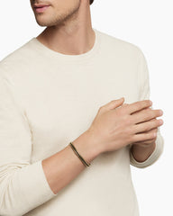 Woven Box Chain Bracelet with 18K Yellow Gold, 10mm