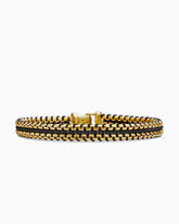 Woven Box Chain Bracelet with 18K Yellow Gold, 10mm