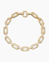 Pavé Chain Bracelet in 18K Yellow Gold with Diamonds, 7mm