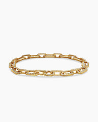Pavé Chain Bracelet in 18K Yellow Gold with Diamonds, 7mm