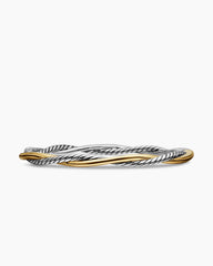 Petite Infinity Bracelet in Sterling Silver with 14K Yellow Gold, 4.4mm