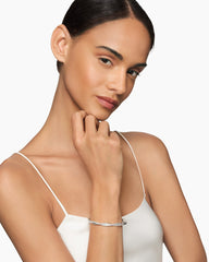 Petite Infinity Bracelet in Sterling Silver with Diamonds, 4.4mm