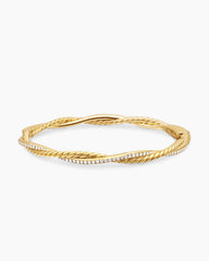 Petite Infinity Bracelet in 18K Yellow Gold with Diamonds, 4.4mm