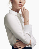 Petite Infinity Bracelet in 18K Yellow Gold with Diamonds, 4.4mm