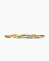 Petite Infinity Bracelet in 18K Yellow Gold with Diamonds, 4.4mm