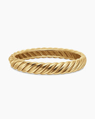 Sculpted Cable Bracelet in 18K Yellow Gold, 10mm
