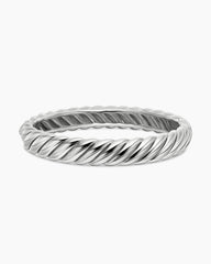 Sculpted Cable Bracelet in Sterling Silver, 10mm