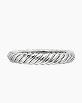 Sculpted Cable Bracelet in Sterling Silver, 10mm
