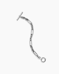Lexington Chain Bracelet in Sterling Silver with Diamonds, 9.8mm