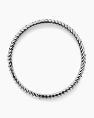 Pavé Stretch Bracelet in 18K White Gold with Sapphires and Diamonds, 3mm