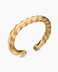 Cable Edge® Cuff Bracelet in 18K Yellow Gold, 9mm