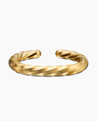Cable Edge® Cuff Bracelet in 18K Yellow Gold, 9mm