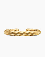 Cable Edge® Cuff Bracelet in 18K Yellow Gold, 9mm