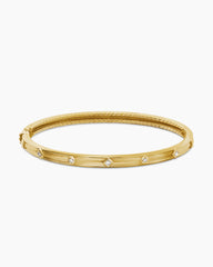 Modern Renaissance® Bangle Bracelet in 18K Yellow Gold with Diamonds, 4.5mm