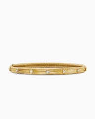 Modern Renaissance® Bangle Bracelet in 18K Yellow Gold with Diamonds, 4.5mm